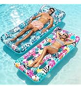 Korlon Tec Pool Floats Adult, Inflatable Tanning Pool Float Lounger, Cooling Pool Rafts Floaties ...