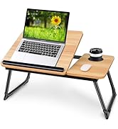Adjustable Laptop Desk for Bed,Bed Table for Laptop,Laptop Stand for Bed,Lap Desk for Laptop,Fold...