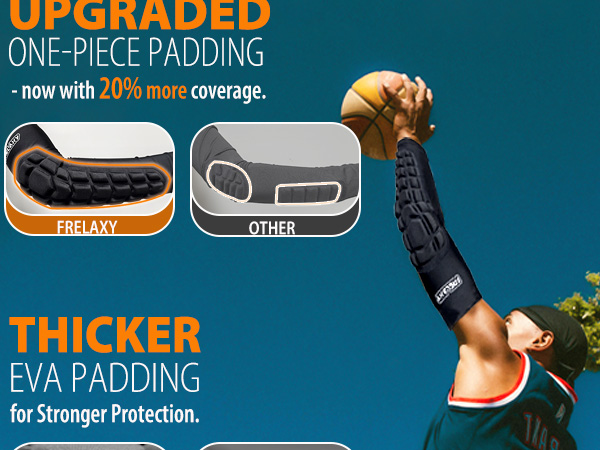 upgraded one-piece padding Sleeves