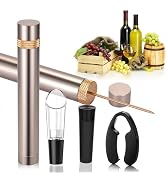 Mini Wine Opener Set | Travel Portable Pocket Air Pressure Pump Wine Bottle Opener with Aerator, ...