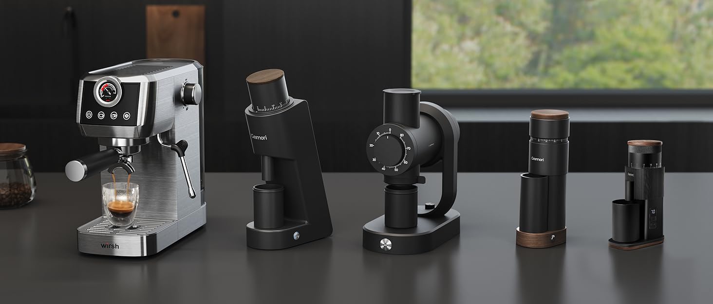 wirsh espresso machine, coffee grinders