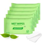 Tea Wet Wipes Bulk for Homeless, Clean Face Hands Quickly, Green Tea Wet Wipes Bulk for Homeless,...