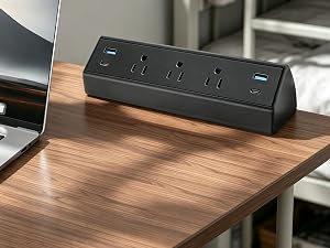 Desk Clamp Power Strip USB