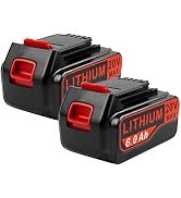 TREE.NB 6.0Ah 20V Battery Replacement for Black and Decker 20V Lithium Battery LBXR20 LBXR20B LBX...