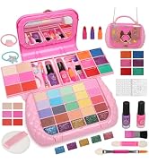Topsolid Kids Makeup Kit for Girl, Real Washable Makeup for Kid with Mirror, Kids Makeup Sets for...