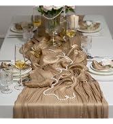 Leetaltree Luxury Rhinestone Scarf Table Runner 120 Inch 10FT - Silk Shine, Elegant Gift Set with...
