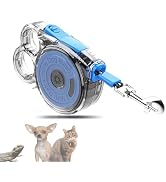 Retractable Dog Leash for Small Dogs, 10ft Retractable Leash for Puppies Up to 26 lbs, 360° Tangl...