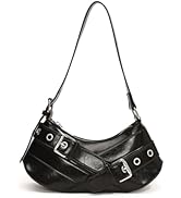 Sanxine Shoulder Bag for Women Y2k Small Purse Designer Punk Style Hobo Handbags Vegan Leather Tr...