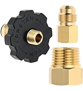 Lemfema Soft Nose POL Propane Gas Tank Adapter Plug with Full Flow for 50lbs Cylinder Tank, with ...