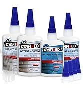 CYAFIXED CA Glue for Woodworking - 2 Bottles Thin Viscosity 2 oz with 1 oz Medium Viscosity and 1...