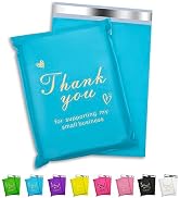 Jowlroel Thank You Poly Mailer 6x9 Inch 100 Pcs, Waterproof and Tear-Resistant Shipping Bags for ...