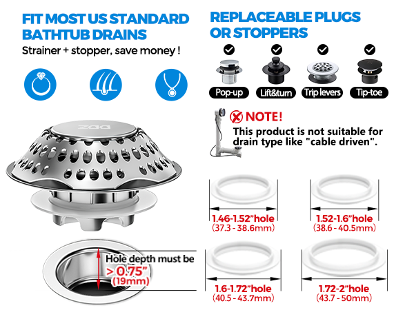 bathtub drain stopper tub stopper bathtub drain bathtub drain plug drain hair catcher