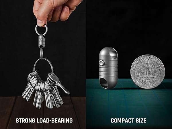 detachable key ring quick release