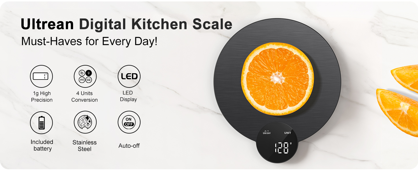 Ultrean digital kitchen scale