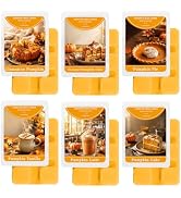 STRN Pumpkin Wax Melts, Pumpkin Scented Soy Wax Cubes for Home 6 Packs | Long-Lasting Summer Fall...