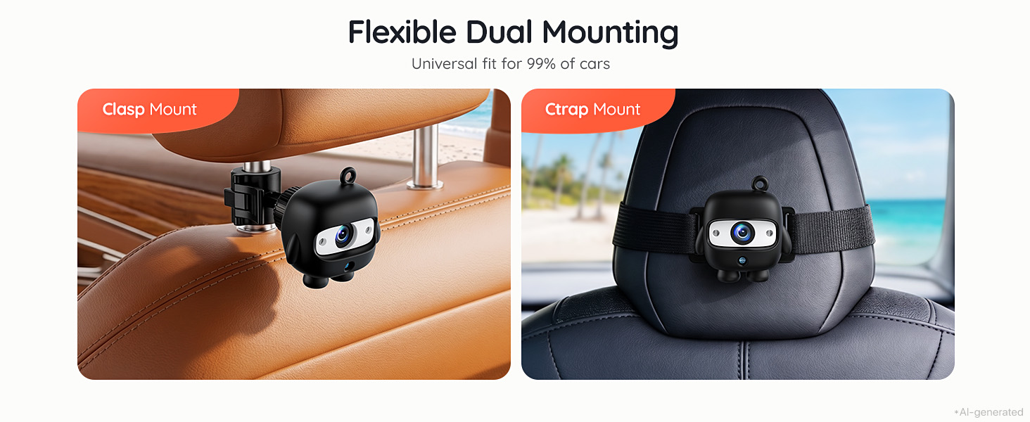 Baby Car Camera Monitor Rear-Facing