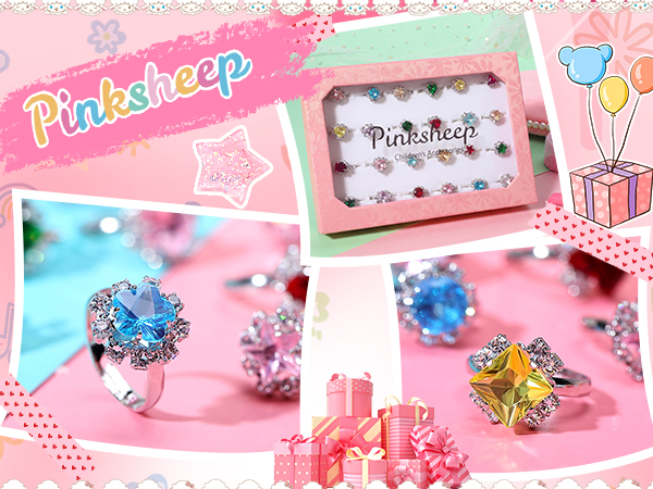 girl jewelry rings set