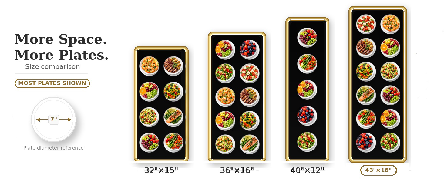 XXL extra large size warming mat for food