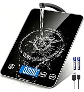 Food Kitchen Scale, Digital Food Scale 33lb/15kg Digital Kitchen Scale Precisely Measures Grams a...