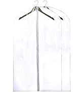 Handy Laundry Clear Vinyl Garment Bag - Protect Your Clothing While Traveling & Dust Free While H...