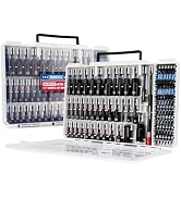 80-Piece Premium Magnetic Impact Nut Driver Set Metric & SAE with Socket Adapters, Bit Holder, Wi...