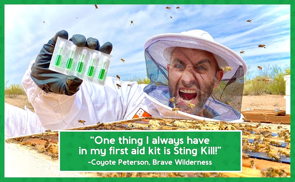 Sting Kill Coyote Peterson Brave Wilderness first aid kit for bee stings