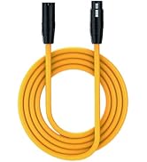 bonkyo 4.9FT Balanced XLR Cable Male to Female, Pro 3 Pin Cord for Microphones, Mixers, and Profe...
