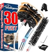 Sealegend 30 Feet Dryer Vent Cleaner Kit, Lint Remover, 2×Upgraded Flexible Quick-Snap Brush with...