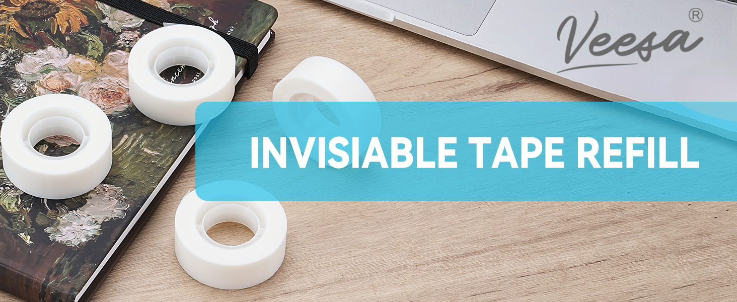 invisible tape refill on the desk