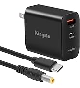 King Ma Laptop Charger for Asus, 65W GaN Charger with Asus Fast Charging Cable (5.5 * 2.5mm) for ...