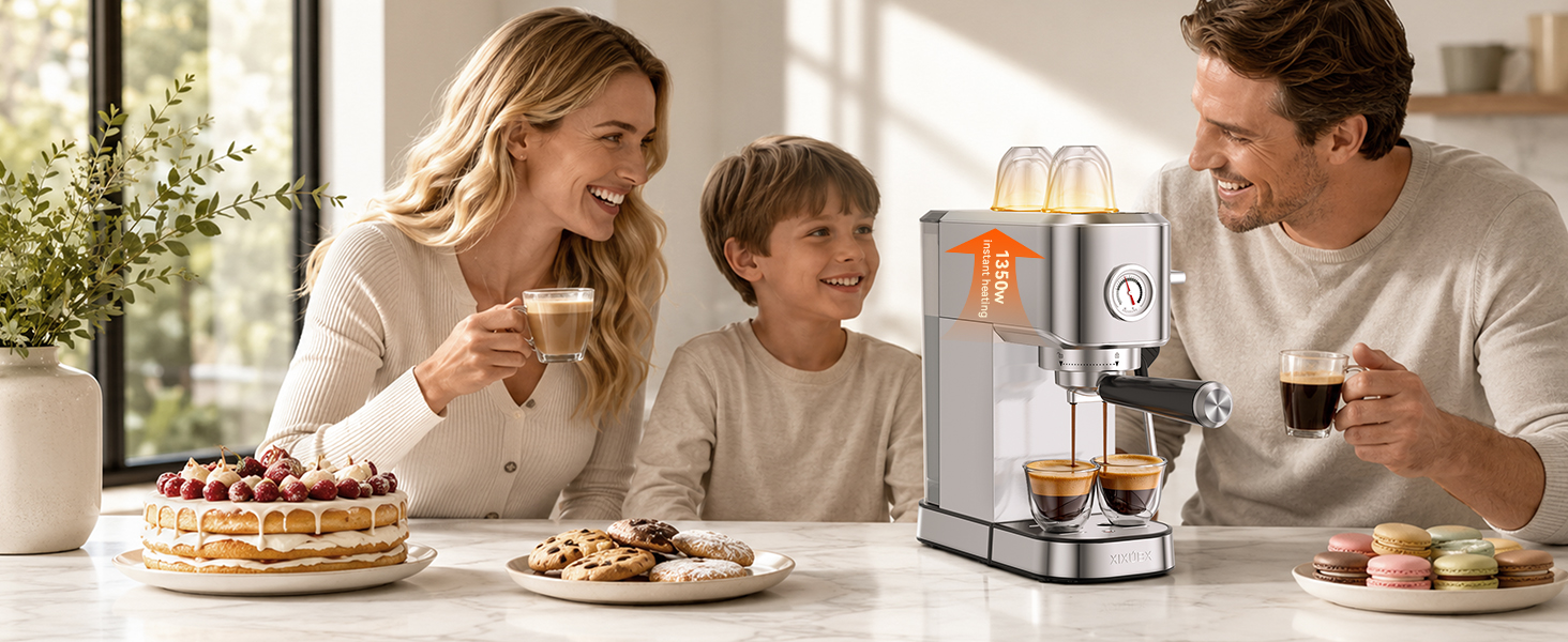espresso machine brew and froth nonstop no waiting no cooling down easy switching