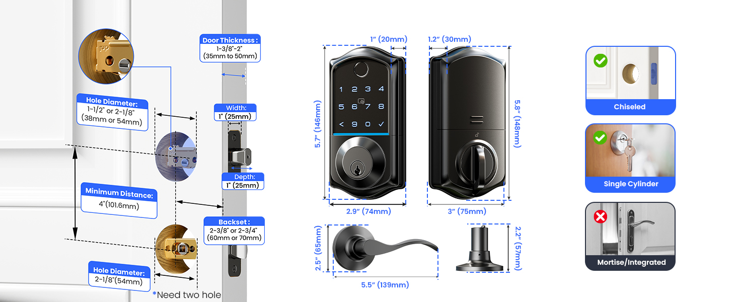 keyless entry door lock