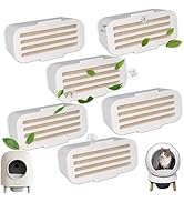 NewKe 6 Pack Deodorizer for PetSafe ScoopFree SmartSpin Self-Cleaning Cat Litter Box, Odor Contro...