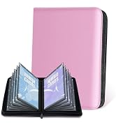 Jumbo Card Binder – WITHYU PU Leather Ringless Card Collection Binder with 60 Pockets, 5.9'' x 8....