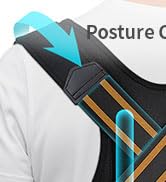 FALCOFIT Posture Corrector for Men and Women, Instant Back Straightener, Adjustable Upper Back Br...
