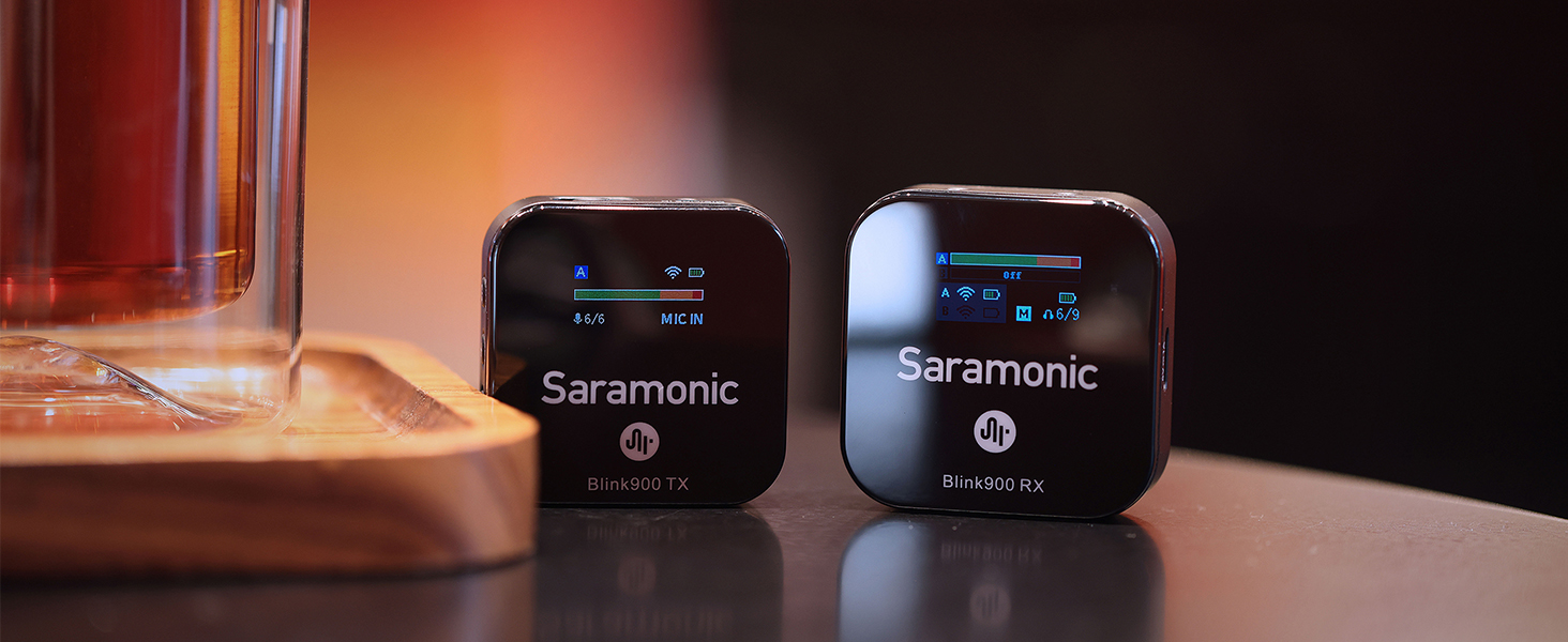 Saramonic Blink900 S1 UItracompact 2.4GHz Dual-Channe Wireless Microphone System