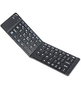 Foldable Bluetooth Mini Wireless Keyboard - 66 Keys, Tri-Mode, Rechargeable - Compatible with iOS...