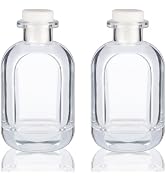 Wowang Glass Diffuser Bottles 2 Pack 5oz/150ml Reed Diffuser Sticks Refillable Aromatherapy Stora...