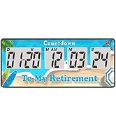 Yooreal Digital 9999 Days Countdown Days Timer Clock,Retirement Countdown Timer,Magnet Design,Lou...