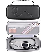 Hard Stethoscope Case for 3M Littmann Classic III, Lightweight II S.E, MDF Acoustica Stethoscope,...