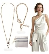 3-in-1 Versatile Phone Lanyard Crossbody,Cute Cell Phone Wristlet Strap with Wallet Pouch,Clip an...