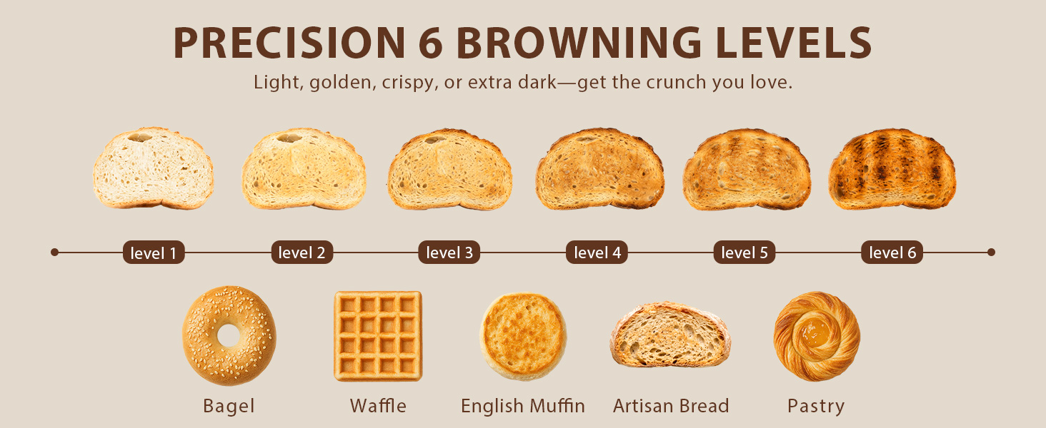 long slot 4 slices toaster A+04