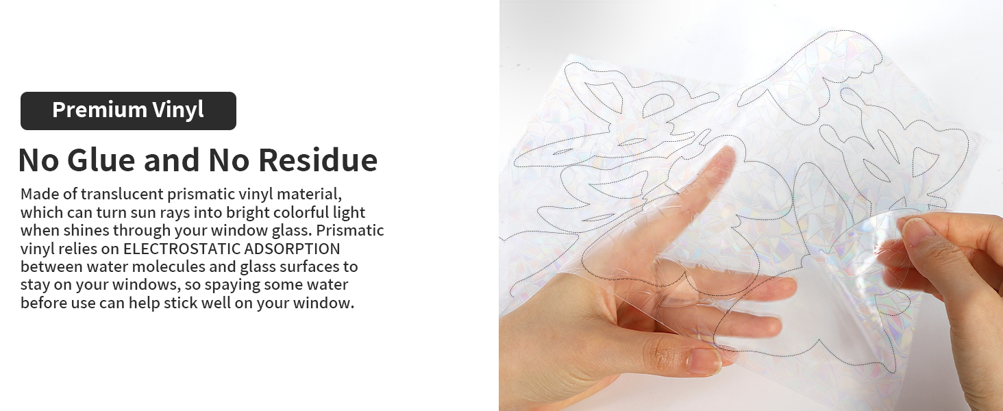 window clings rainbow stickers film