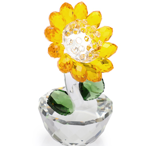 Crystal Sunflower Figurine