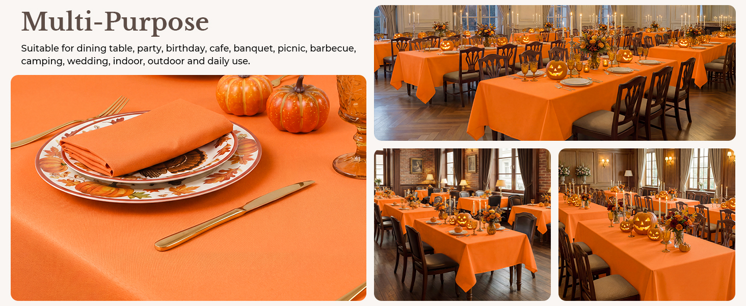 Halloween, Fall, Orange, Tablecloths