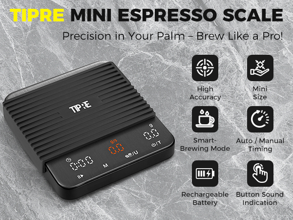 Coffee scale espresso scale with timer mini coffee scale with timer digital coffee bean scale