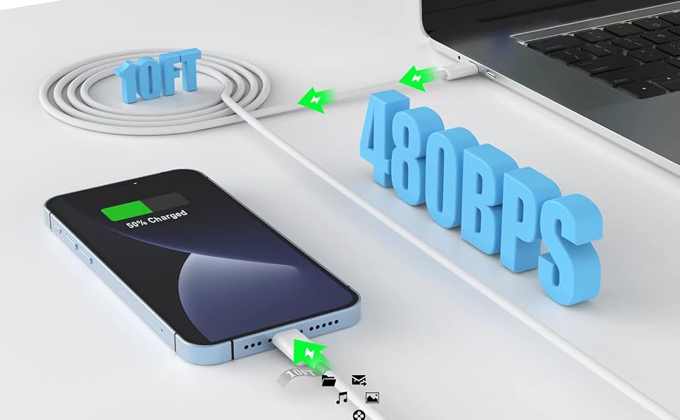 usb c to lightning charging cable