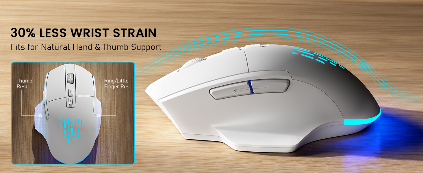 ergo rgb backlit mouse