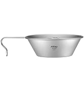 ATiAP Titanium Camping Bowl 260ML Sierra Cup With Fixed Handle Ultralight Portable Outdoor Cookware