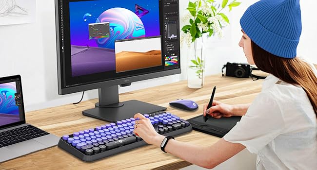 funky keyboard and mouse